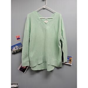 Lou & Grey Light Green Sweater. Gently Used. Size Med
